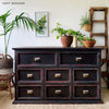 Dixie Belle Midnight Sky dark black blue painted dresser chalk paint