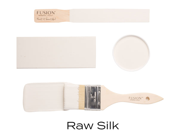 Fusion Mineral Paint Raw Silk warm near white best selling neutral at For the Love Creations Australian stockist