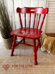 Jolie Paint Rouge painted chair scarlet red