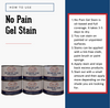 oil based gel stain instructions for painted or unpainted surfaces Australian retailer