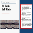 oil based gel stain instructions for painted or unpainted surfaces Australian retailer