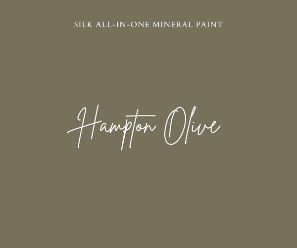 Silk all in one mineral paint Hampton Olive brown green For the Love Creations Aussie retailer