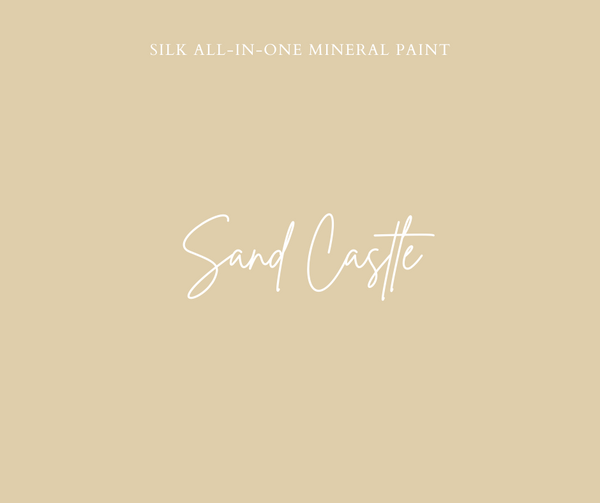 Silk all in one mineral paint Sand Castle sandy yellow For the Love Creations Aussie retailer