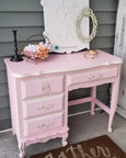 Dixie Belle Soft Pink pastel painted desk 