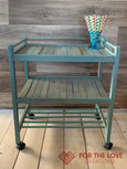 Dixie Belle The Gulf green turquoise drinks trolley 