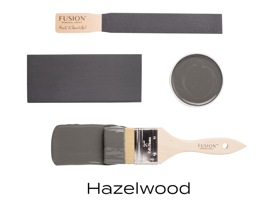 Fusion Mineral Paint Hazelwood warm rich grey 500ml Australian retailer