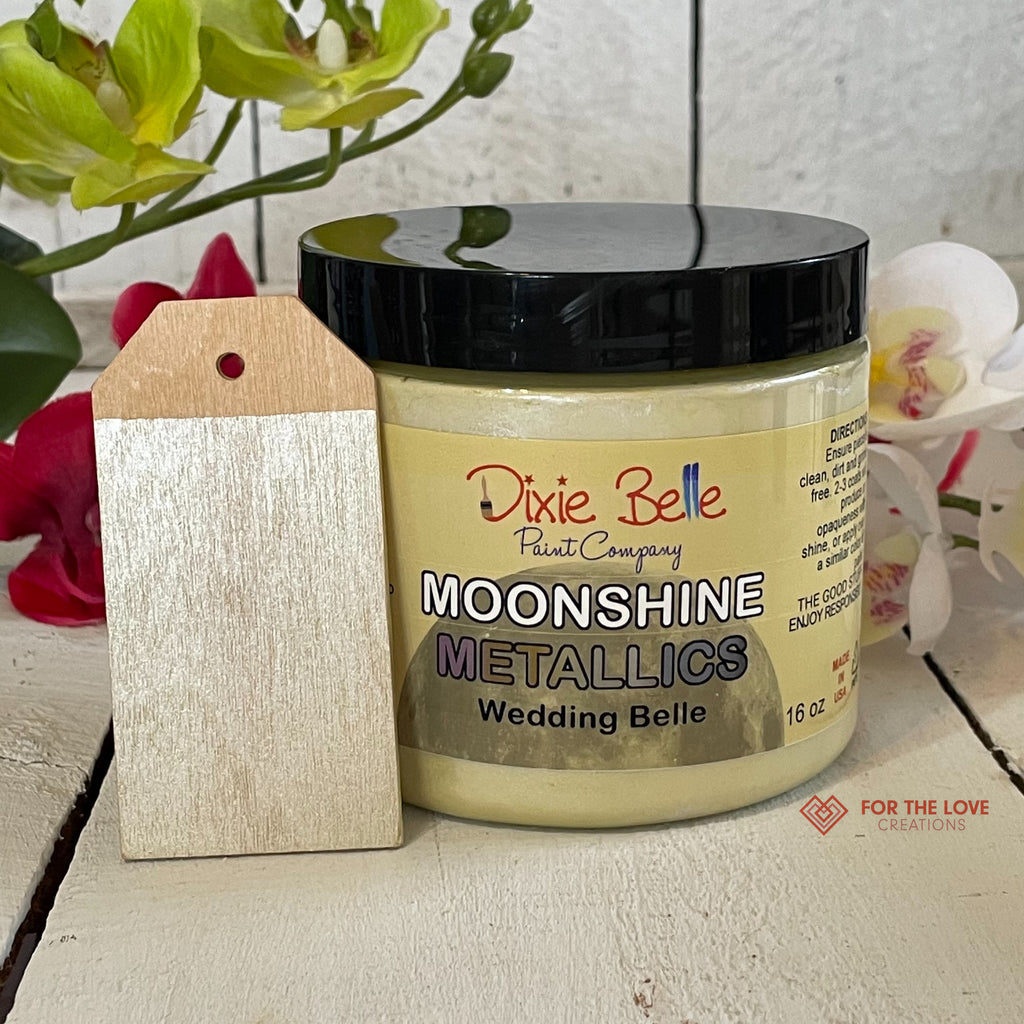 Dixie Belle Moonshine metallic paint Wedding Belle creamy gold For the Love Creations Australian stockist