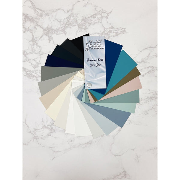 Silk fan deck 20 colours true paint chip For the Love Creations Australian stockist
