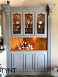 Fusion Mineral Paint Little Lamb classic grey painted hutch at For the Love Creations Australian stockist 