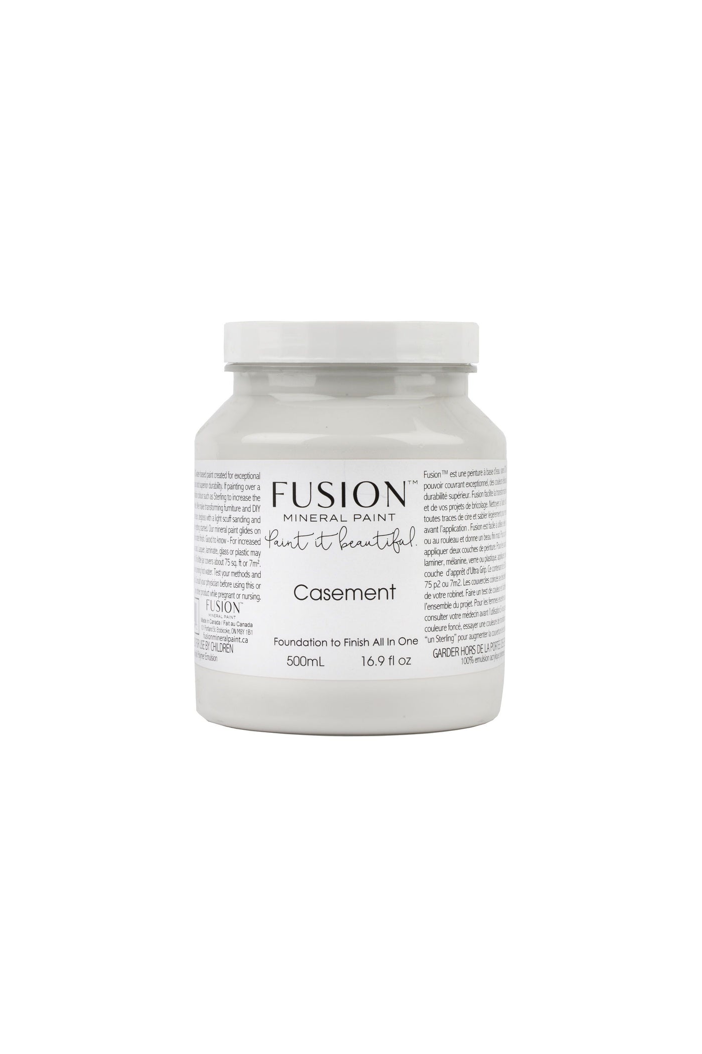 Casement Fusion Mineral Paint crisp soft white 500ml For the Love Creations