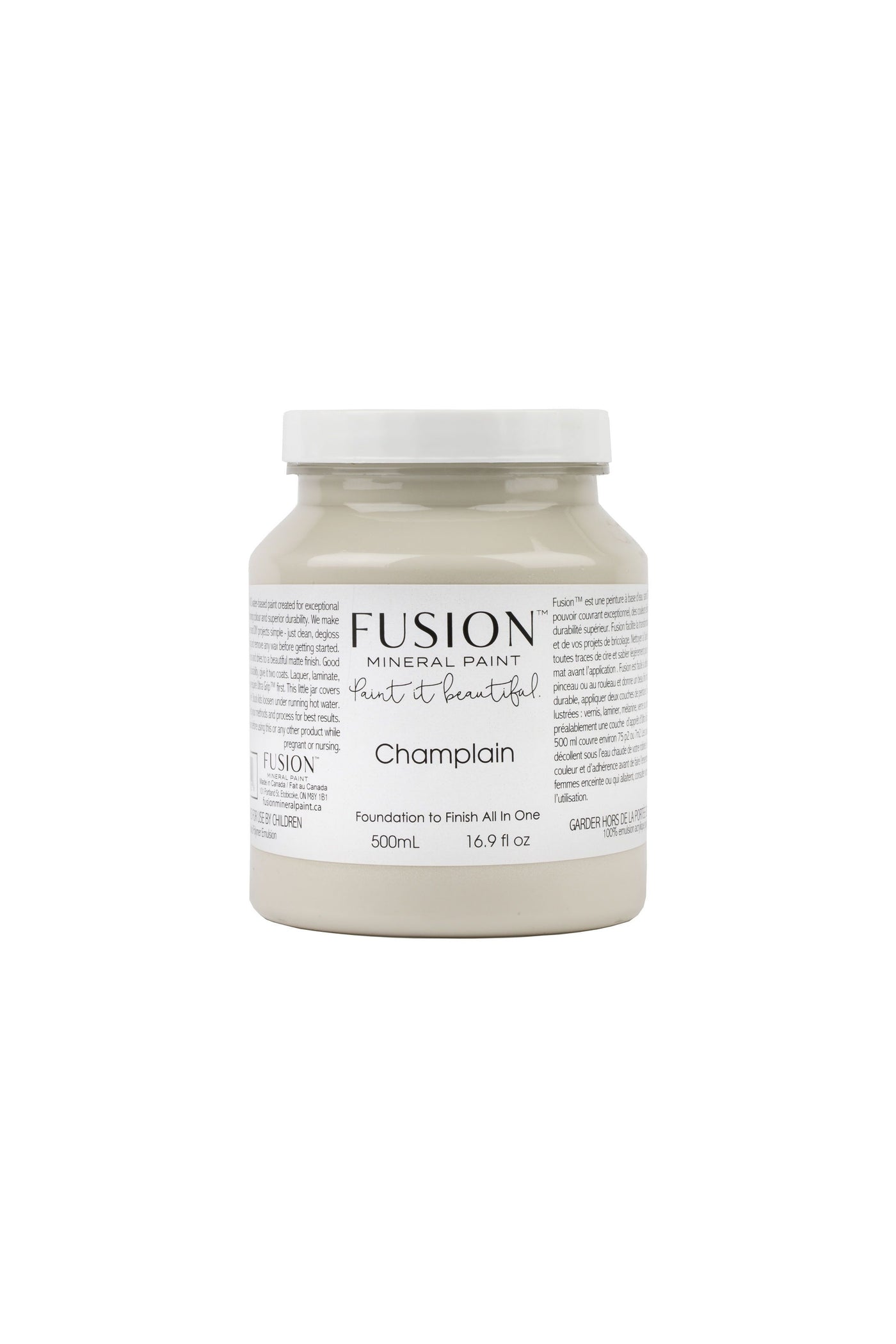 Fusion Mineral Paint Champlain 500ml near white neutral For the Love Creations
