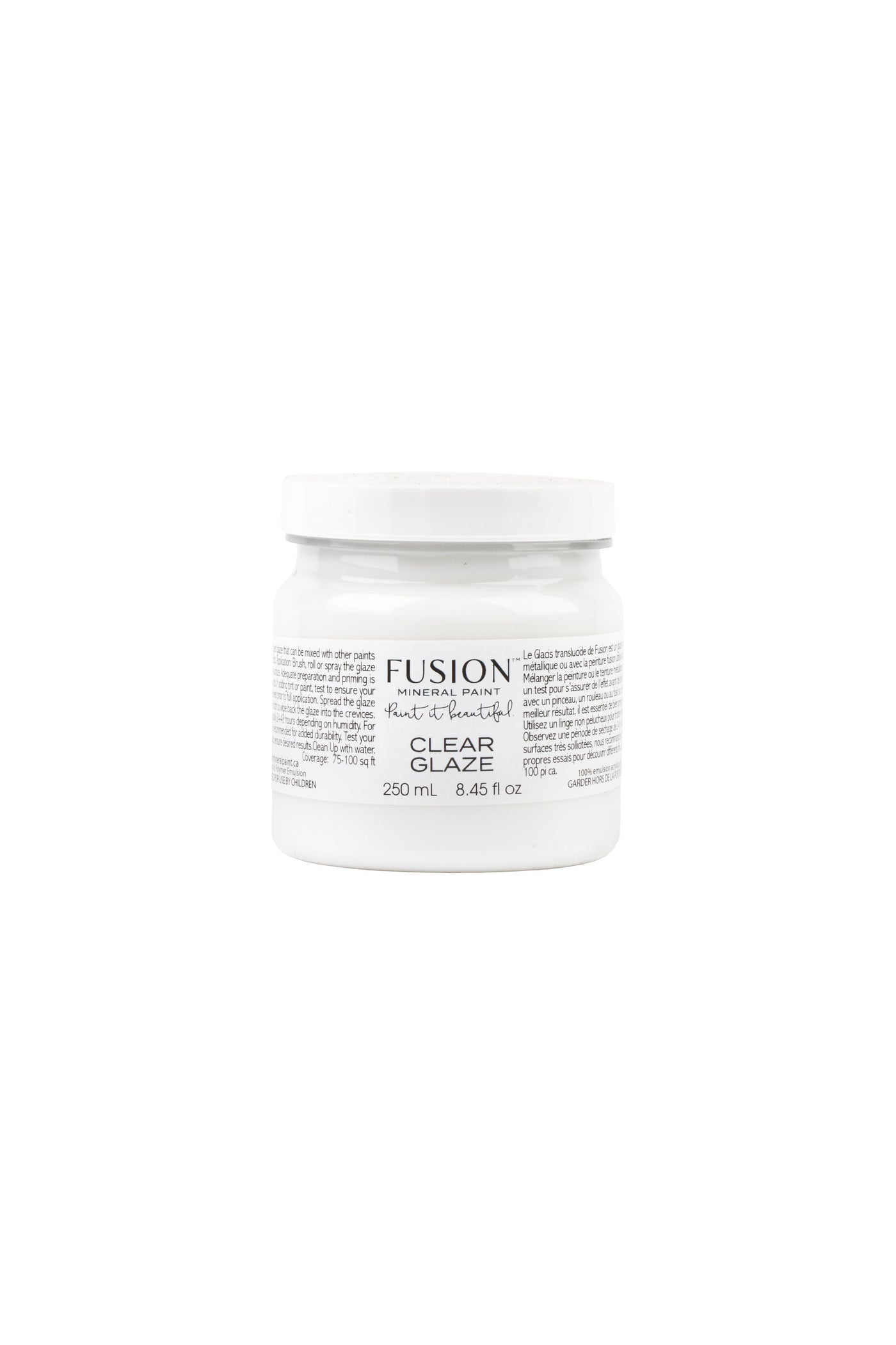Fusion Clear Glaze customisable finishes 250ml For the Love Creations 