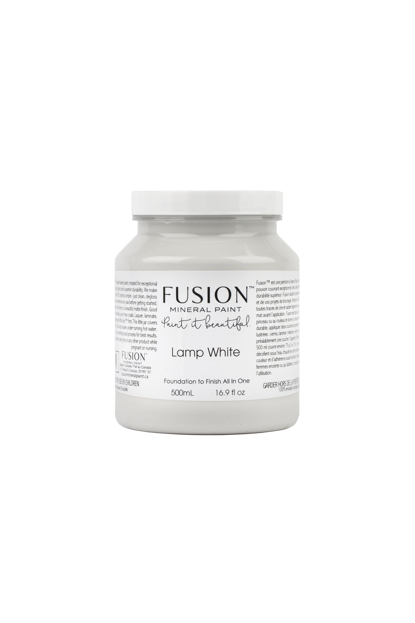 Fusion Mineral Paint Lamp White cool grey-white 500ml 