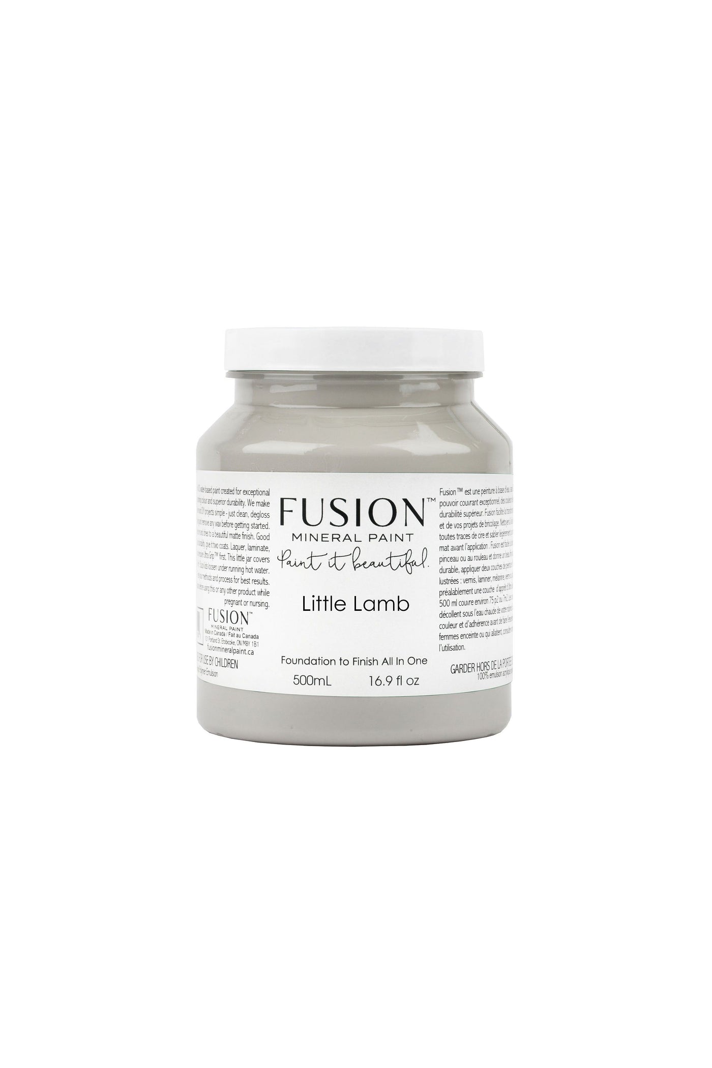 Fusion Mineral Paint - LITTLE LAMB classic grey 500ml