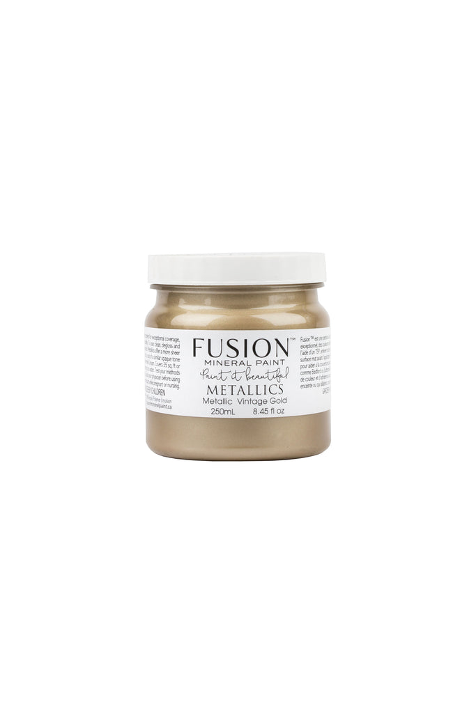 Fusion Vintage Gold metallic paint For the Love Creations Australian retailer 250ml