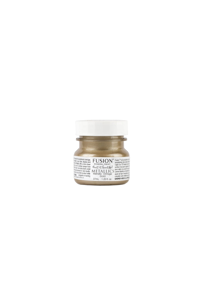 Fusion Vintage Gold metallic paint For the Love Creations Australian retailer 37ml