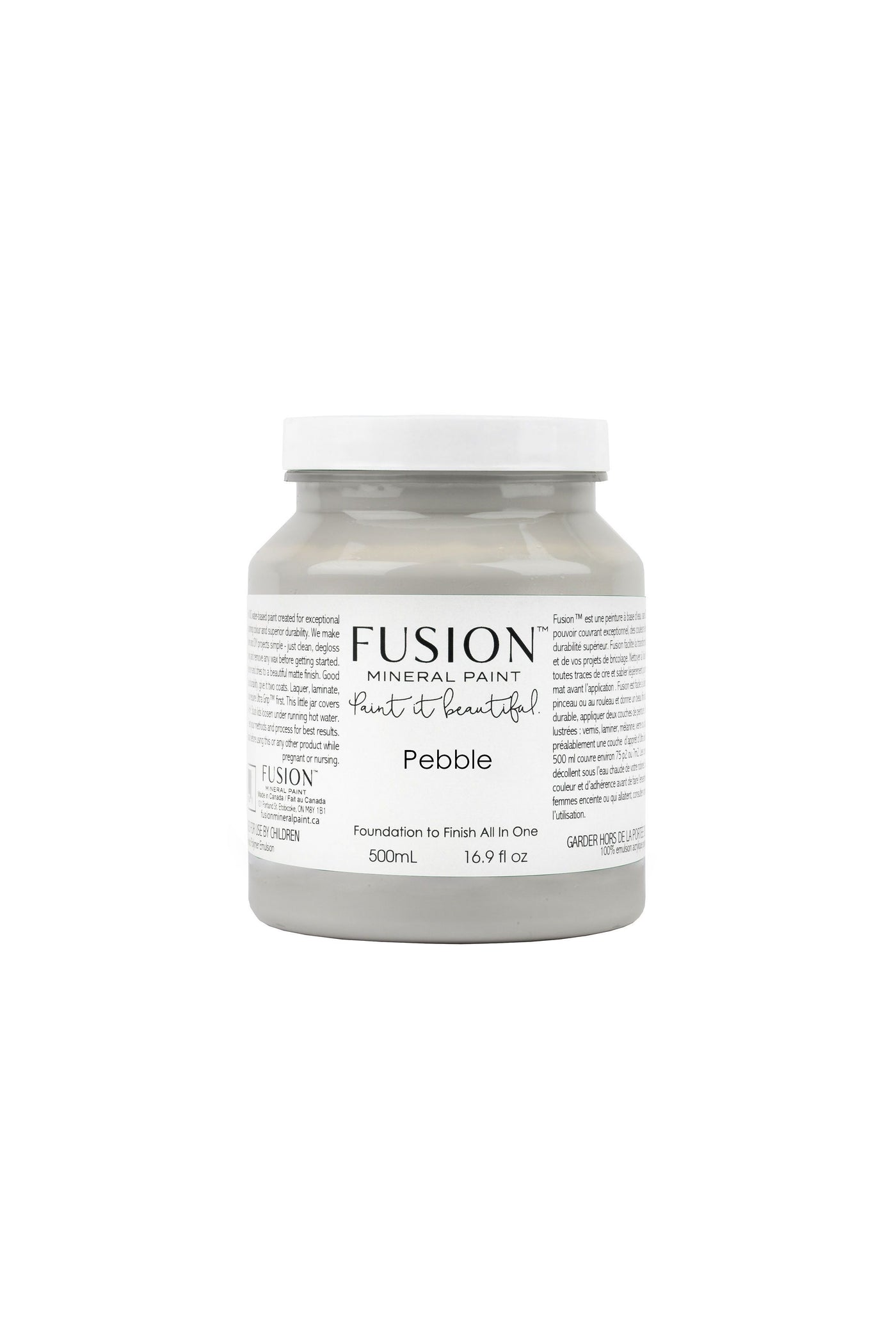 Fusion Mineral Paint - PEBBLE light near grey 500ml