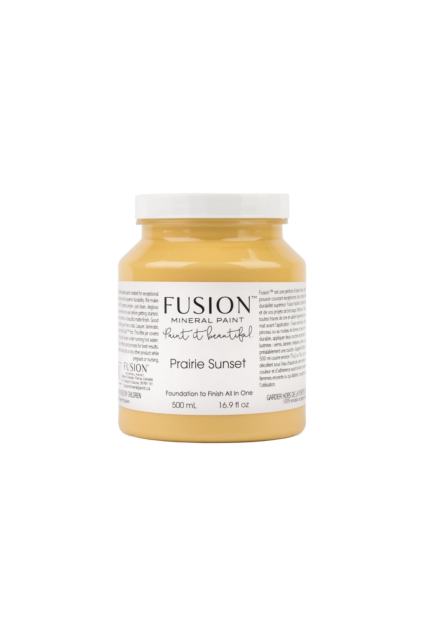 Fusion Mineral Paint - PRAIRIE SUNSET warm rich mid-tone yellow 500ml