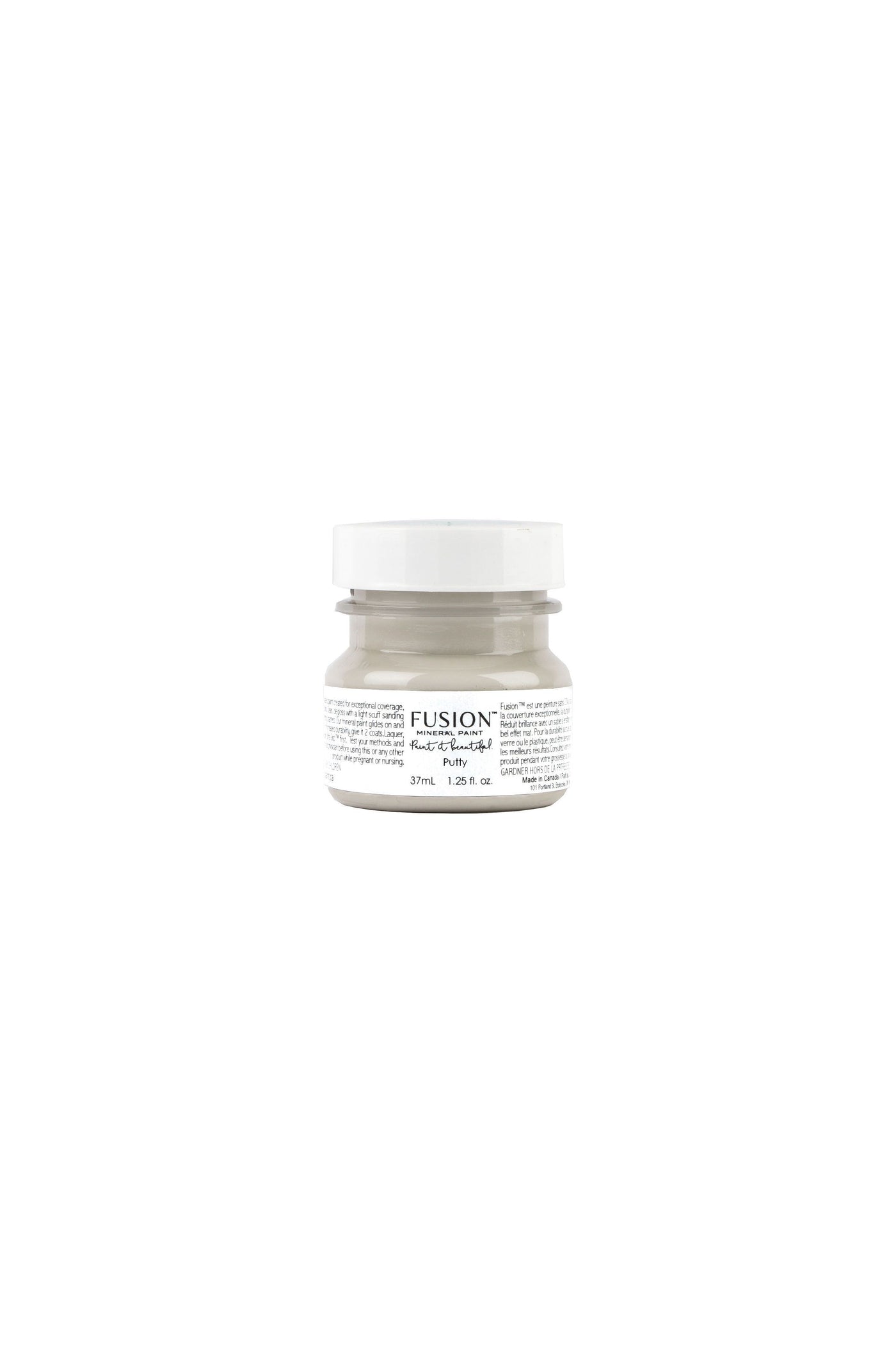Fusion Mineral Paint - PUTTY pale neutral beige grey 37ml Tester
