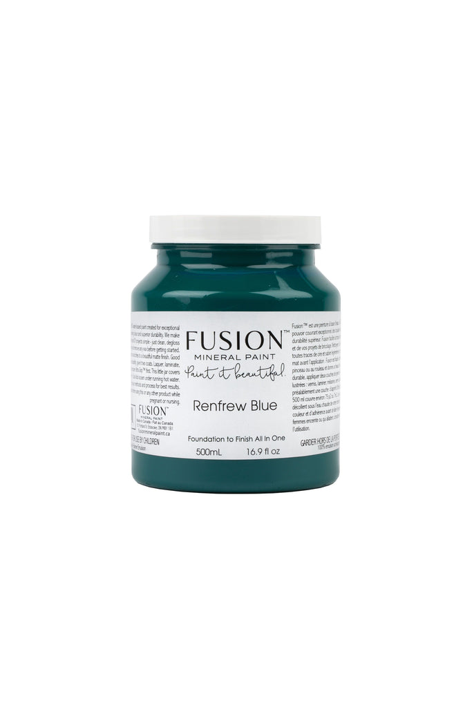 Fusion Mineral Paint - RENFREW BLUE vibrant blue-green teal 500ml