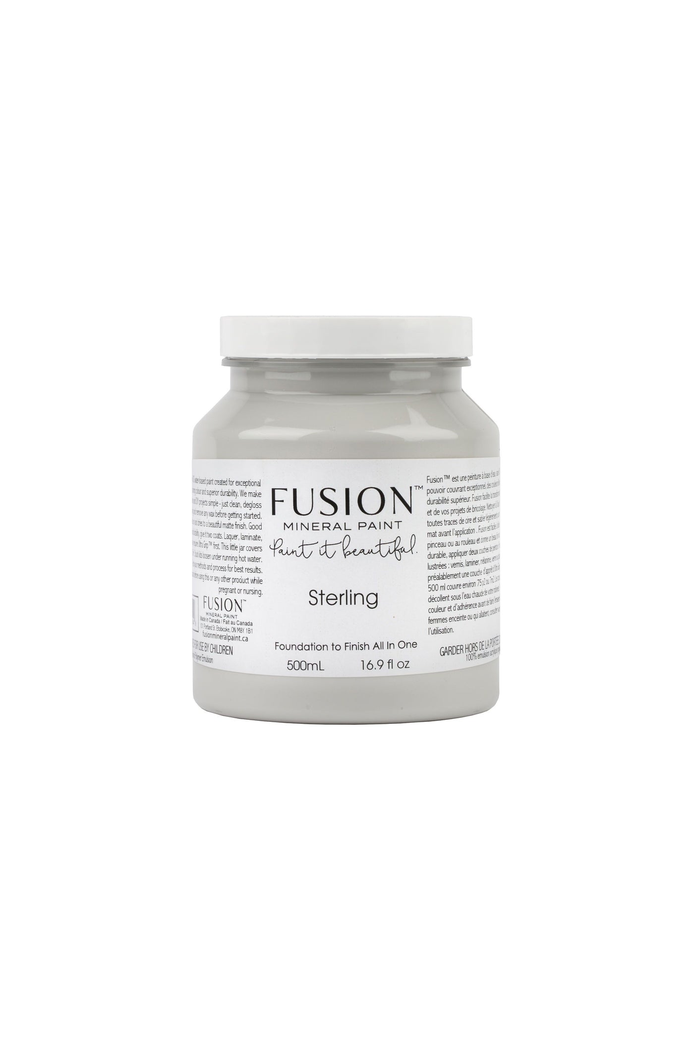 Fusion Mineral Paint - STERLING light cool grey 500ml