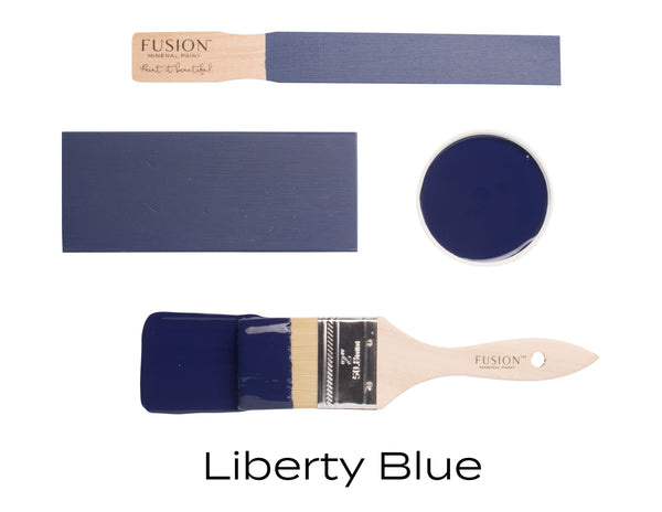 Fusion Mineral Paint Liberty Blue bold royal blue at For the Love Creations Australian stockist