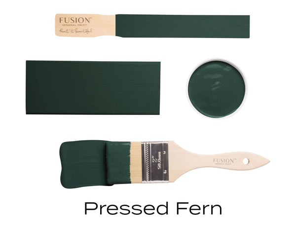 Fusion Mineral Paint Pressed Fern nature inspired dark moody green at For the Love Creations Australian stockist