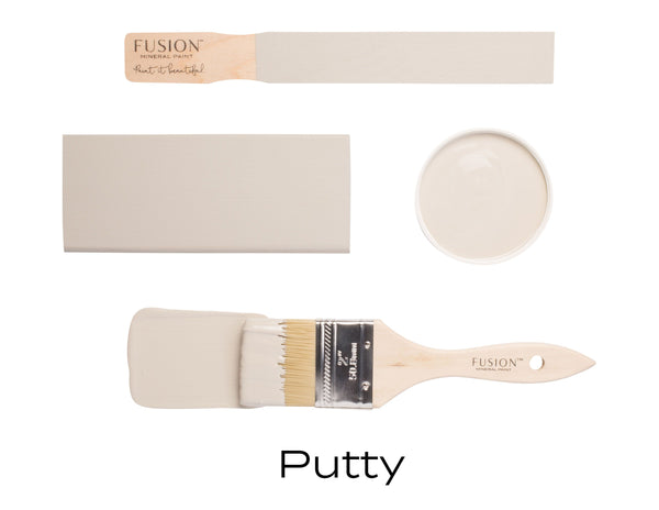 Fusion Mineral Paint Putty pale neutral beige grey at For the Love Creations Australian stockist