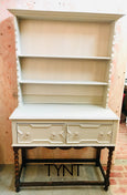 Fusion Mineral Paint Putty pale neutral beige-grey painted hutch at For the Love Creations Australian stockist
