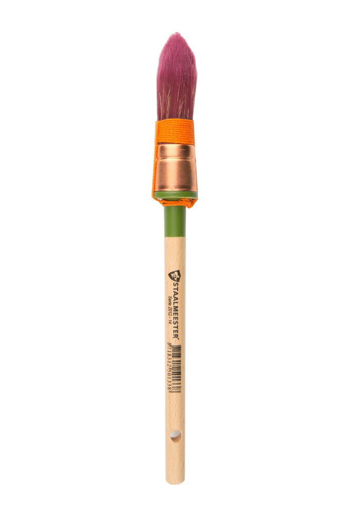Staalmeester round pointed synthetic bristle brush 2 sizes For the Love Creations Australia
