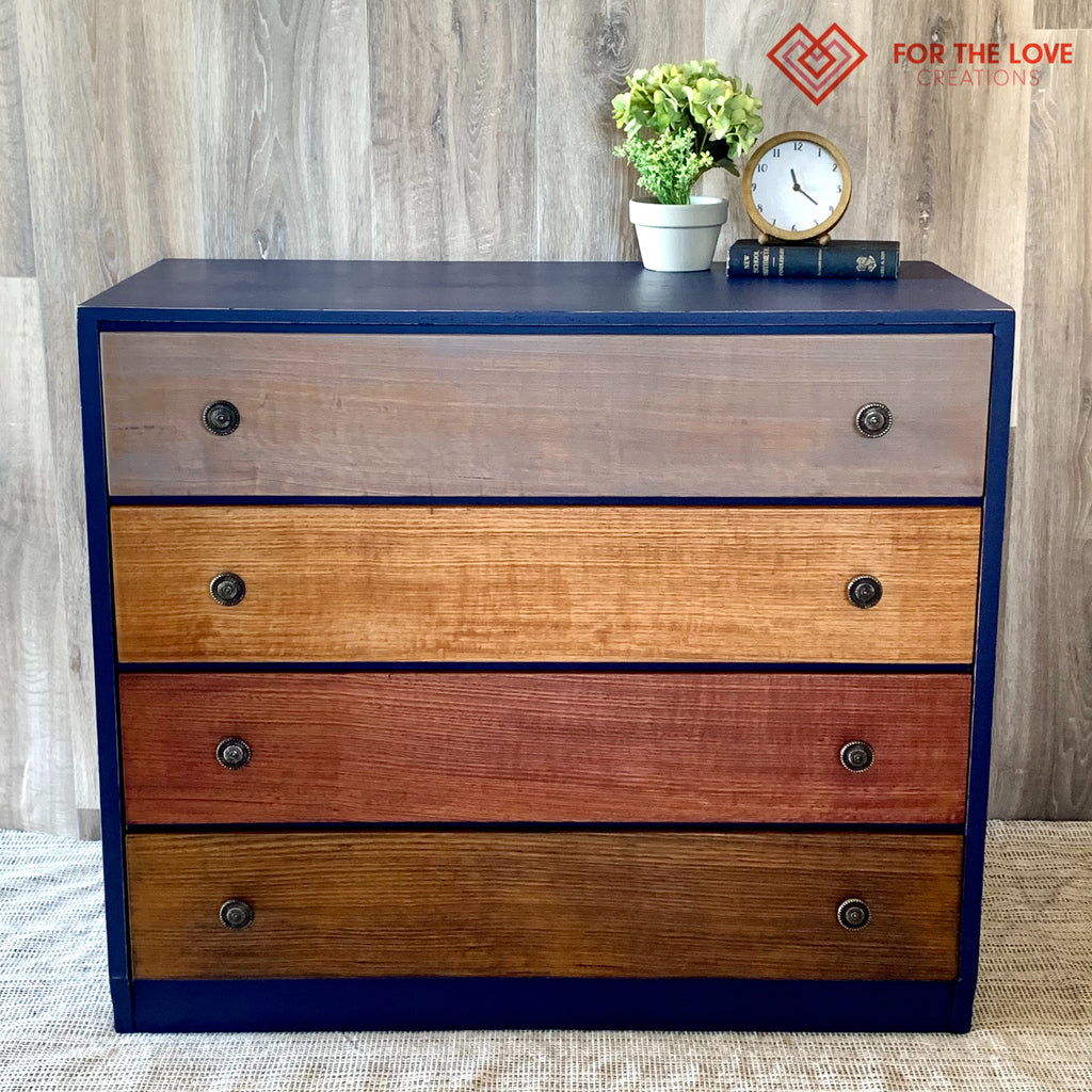 dresser stained in grey cherry and espresso stains Dixie Belle Elite Retailer Australia