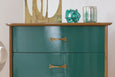 Fusion Mineral Paint Renfrew Blue vibrant blue-green teal painted dresser at For the Love Creations Australian stockist